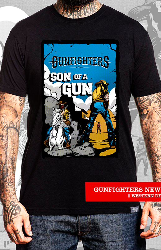 Portada-a-color-Playera-Son-of-a-Gun-por-Gunfighter-by-Pierre-Ferram-Illustration